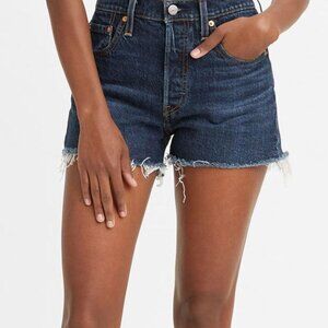 LEVI'S 501 original high rise jean shorts (sz25)